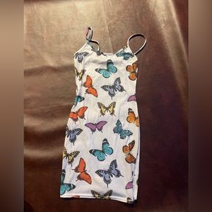 Butterfly bodycon dress